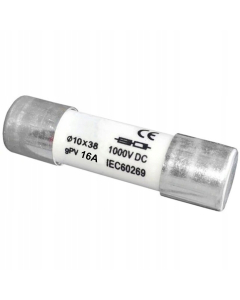 Cylindrical Fuse gPV 10x38 16A 1000V DC 1
