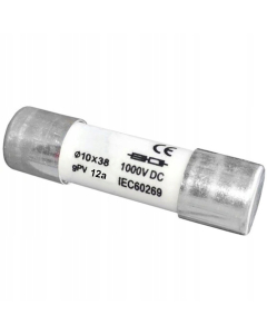 Cylindrical Fuse gPV 10x38 12A 1000V DC