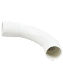 Elektroplast Stróża Rigid Elbow Double-Socket Injection 18 White 09.32