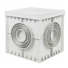 Zineric Ground Inspection and Measuring Chamber Small 20x20cm RAL 7035 Grey